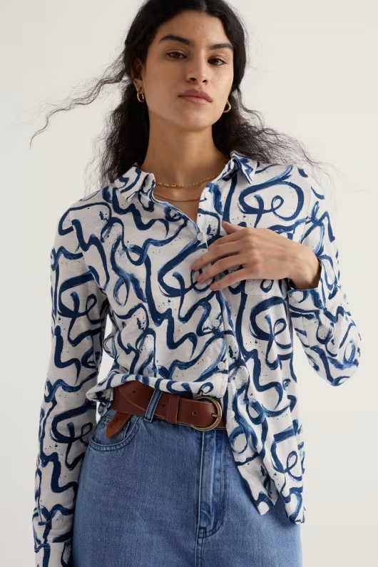 Teasel Head Organic Cotton Jersey Shirt 2 Teasel Head Organic Cotton Jersey Shirt