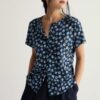 Tor Grass Button Down Top