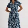 Fowen Shirt-Style Midi Dress