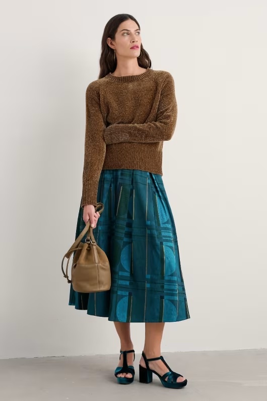 Interweaving Jacquard Skirt