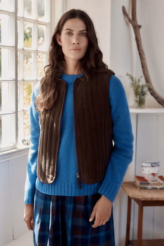 Alcove Organic Cotton Cord Quilted Gilet