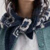 Wild Bilberry Knitted Triangle Scarf