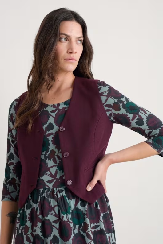 Lowena V-Neck Wool-Blend Waistcoat 2 Lowena V-Neck Wool-Blend Waistcoat