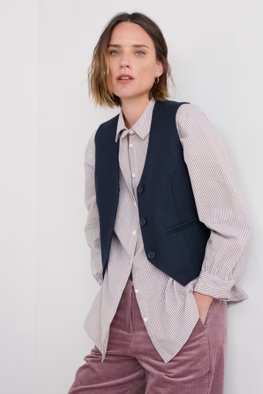 Lowena V-Neck Wool-Blend Waistcoat 3 Lowena V-Neck Wool-Blend Waistcoat