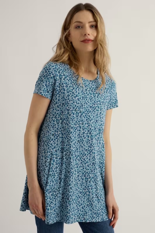 Screenprint Jersey A-Line Tunic