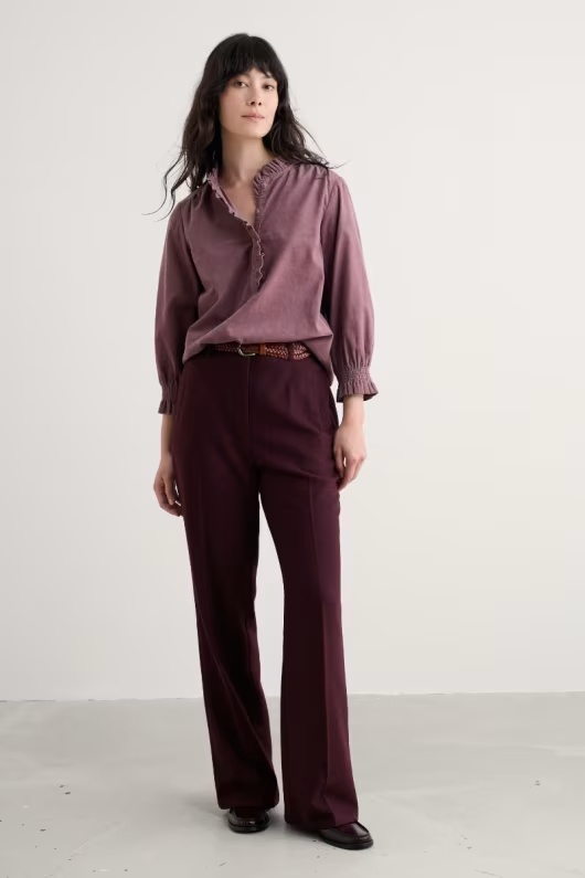 Lowena Wool-blend Straight Leg Suit Trousers