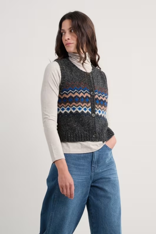 Golden Light Knitted Vest 2 Golden Light Knitted Vest
