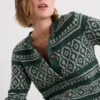 Castwork Fair Isle Knitted Cardigan