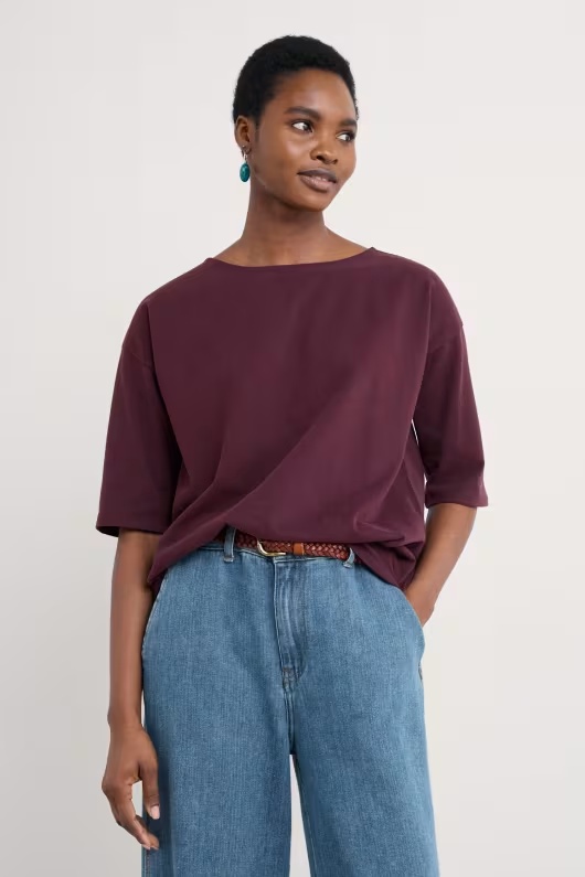 Gwennap Jersey Top in GOTS-Certified Organic Cotton