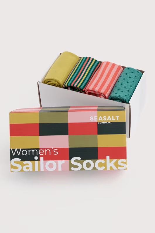 Gift Box of 4 Women's Sailor Socks