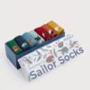 Gift Box of 7 Women's Wildlife Sailor Socks