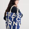 Canvas Letters Logo Tote Bag