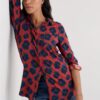 Dove Plant Jersey Button-Through Tunic