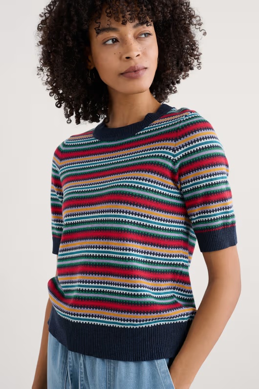 Rock Bell Knitted Top in GOTS-Certified Organic Cotton 1 Rock Bell Knitted Top in GOTS-Certified Organic Cotton