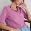 Gillan Creek Organic Cotton Short-Sleeve Cardigan