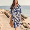 Earth Colours Kaftan Dress in GOTS-Certified Organic Cotton Voile