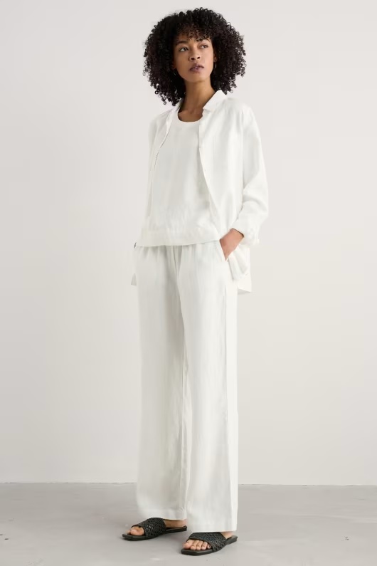 Tide Flow Wide Leg Linen Trousers