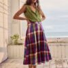 Jamboree Chambray Midi Skirt