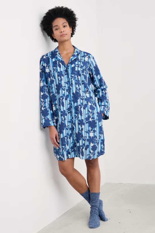 Dawn Air Organic Cotton Printed Nightshirt 1 Dawn Air Organic Cotton Printed Nightshirt