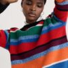 Thorn Berry Striped Jumper With Merino
