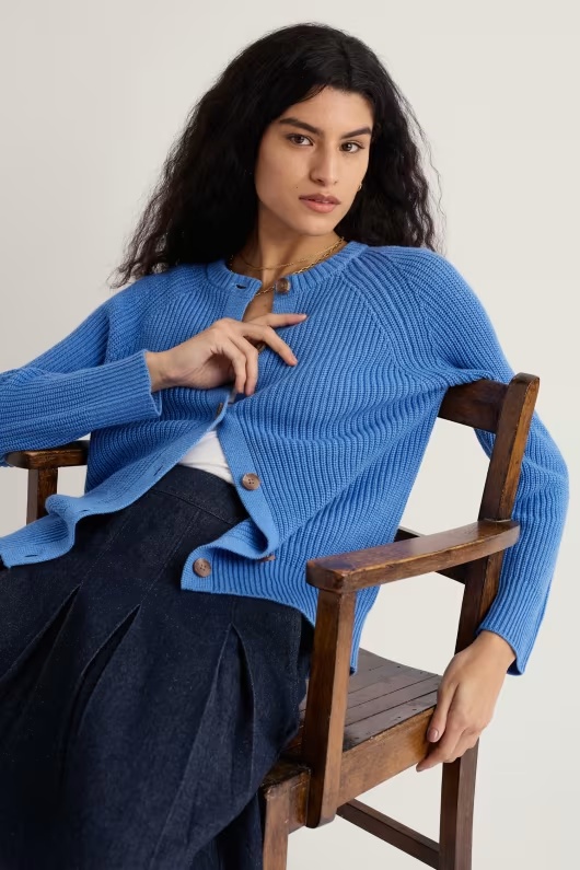 Potters Meadow Organic Cotton Knitted Cardigan 2 Potters Meadow Organic Cotton Knitted Cardigan