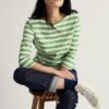 Sailor 3/4 Sleeve Top in GOTS-Certified Organic Cotton Jersey