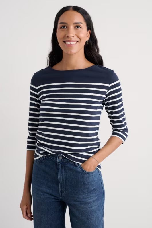 Sailor 3/4 Sleeve Top in GOTS-Certified Organic Cotton Jersey 15 Sailor 3/4 Sleeve Top in GOTS-Certified Organic Cotton Jersey