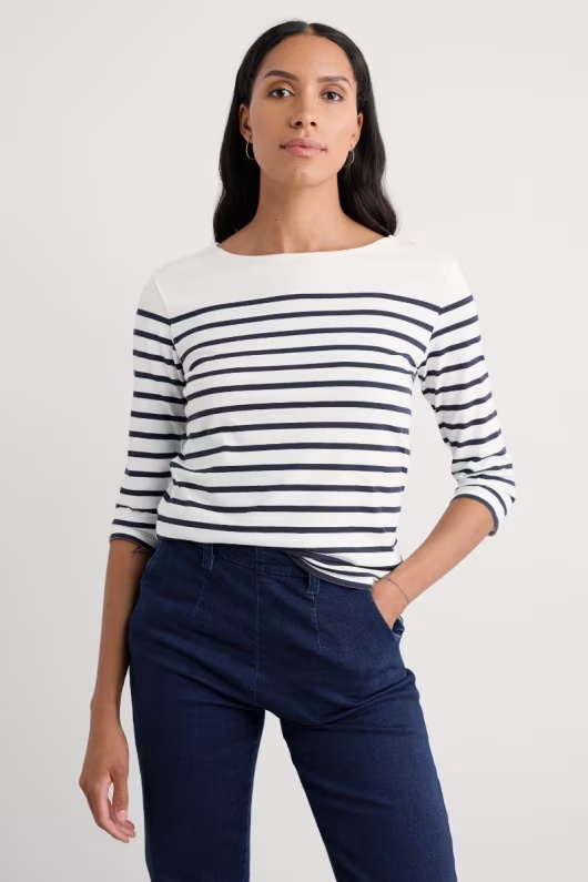 Sailor 3/4 Sleeve Top in GOTS-Certified Organic Cotton Jersey 16 Sailor 3/4 Sleeve Top in GOTS-Certified Organic Cotton Jersey
