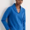 Knot Berry Shawl Neck Sweatshirt