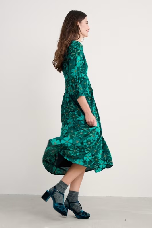 Etta Printed Above-Ankle Dress 3 Etta Printed Above-Ankle Dress