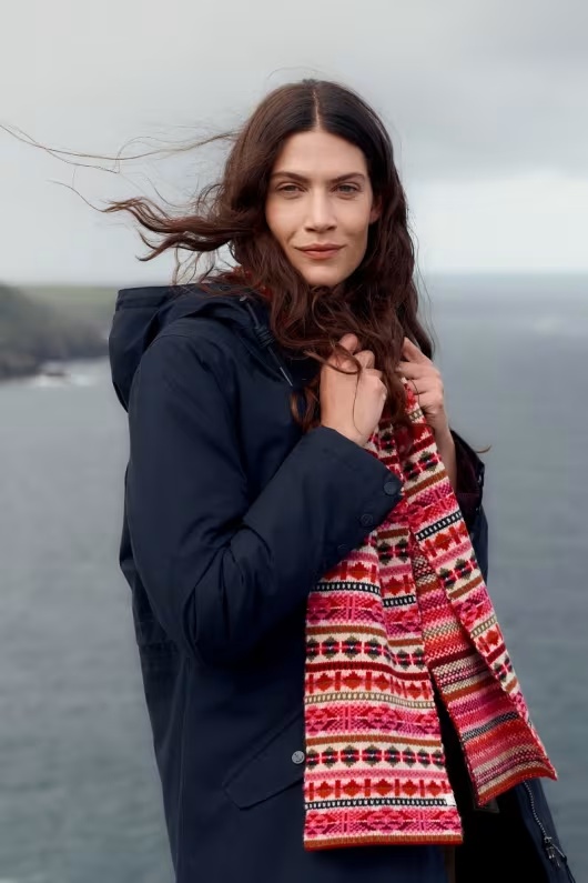 Bright Line Fair Isle Scarf