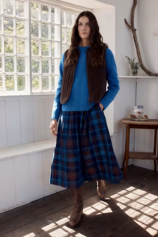Day Dream Cord Midi Skirt