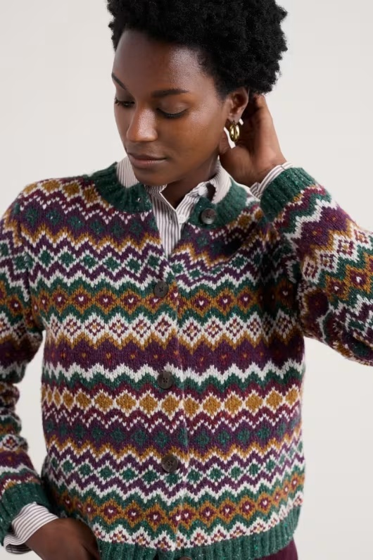 Dawson Pick Merino-Blend Fair Isle Cardigan 2 Dawson Pick Merino-Blend Fair Isle Cardigan