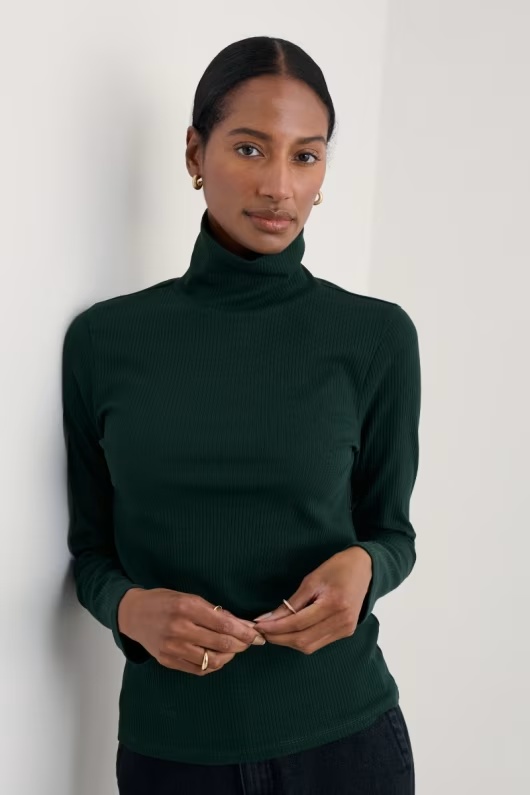 Hazel Rib Top in GOTS-Certified Organic Cotton Jersey 1 Hazel Rib Top in GOTS-Certified Organic Cotton Jersey