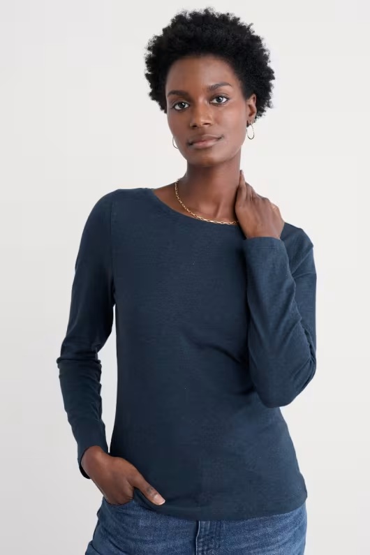 Easel Long Sleeve Top in GOTS-Certified Organic Cotton Jersey 10 Easel Long Sleeve Top in GOTS-Certified Organic Cotton Jersey