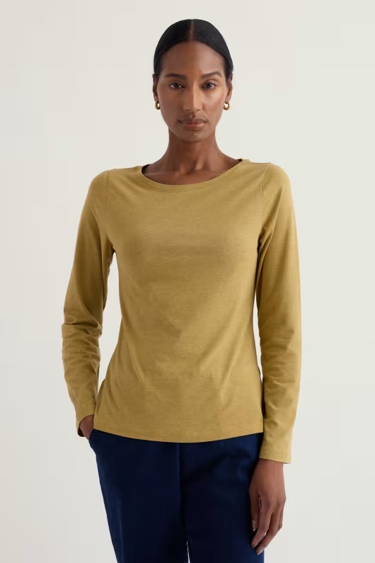 Easel Long Sleeve Top in GOTS-Certified Organic Cotton Jersey 11 Easel Long Sleeve Top in GOTS-Certified Organic Cotton Jersey