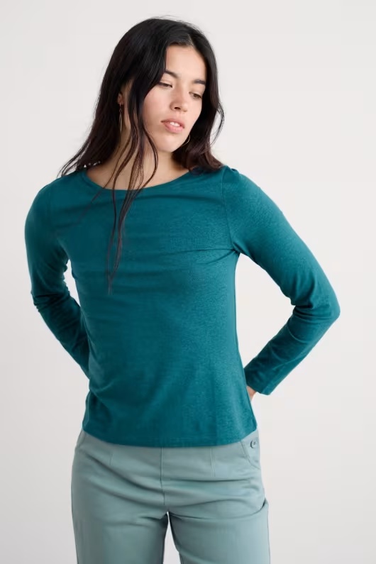 Easel Long Sleeve Top in GOTS-Certified Organic Cotton Jersey 5 Easel Long Sleeve Top in GOTS-Certified Organic Cotton Jersey