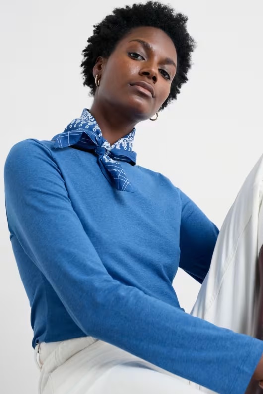Easel Long Sleeve Top in GOTS-Certified Organic Cotton Jersey 6 Easel Long Sleeve Top in GOTS-Certified Organic Cotton Jersey