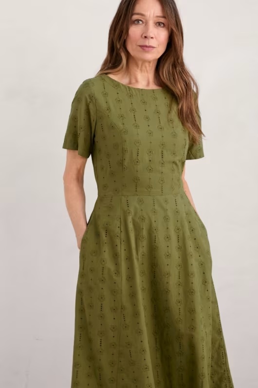 Garden House Broderie Waisted Dress 1 Garden House Broderie Waisted Dress
