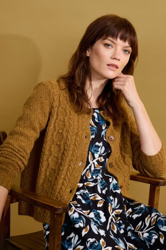 Tressa Merino Blend Cable Knit Cardigan 1 Tressa Merino Blend Cable Knit Cardigan