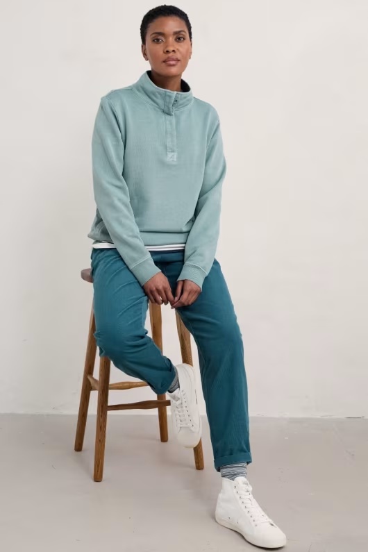 Greenshank Organic Cotton Collared Sweatshirt