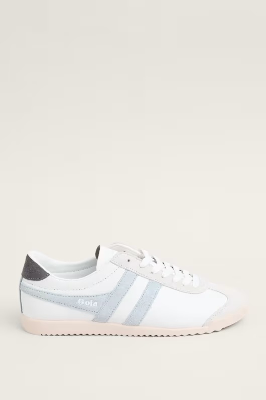 Gola Bullet Trainers - Pure White & Ice Blue