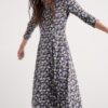 Veronica Midi Dress in GOTS-Certified Organic Cotton Jersey
