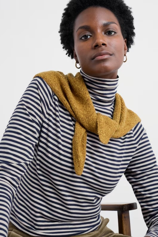 Landing Roll Neck Top in GOTS-Certified Organic Cotton 30 Landing Roll Neck Top in GOTS-Certified Organic Cotton