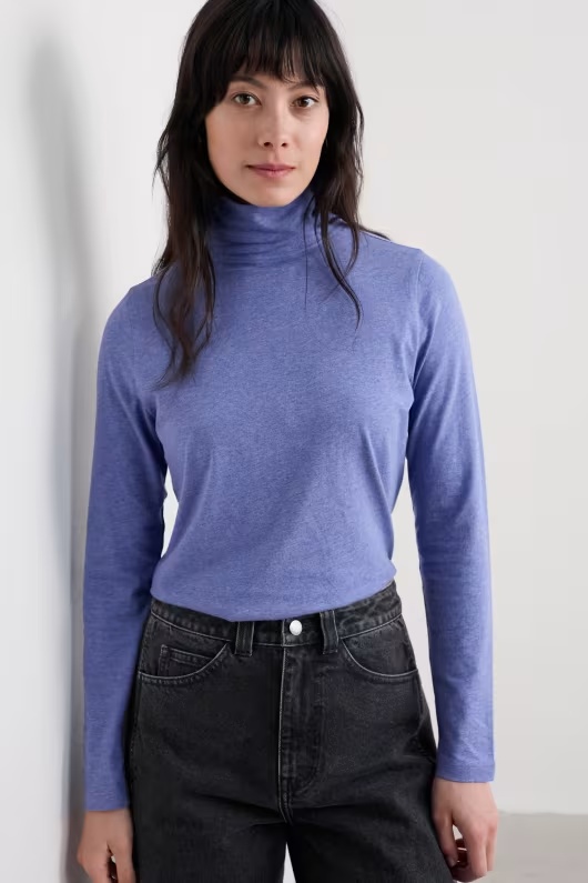 Landing Roll Neck Top in GOTS-Certified Organic Cotton 34 Landing Roll Neck Top in GOTS-Certified Organic Cotton
