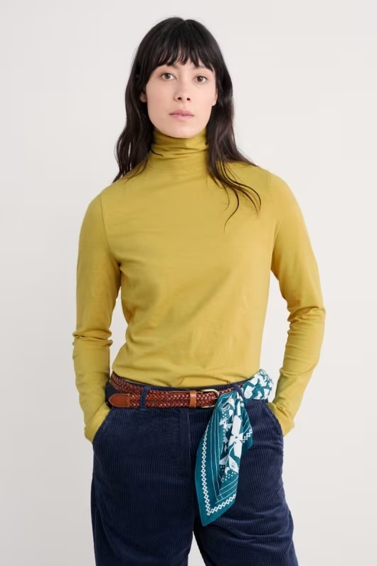Landing Roll Neck Top in GOTS-Certified Organic Cotton 37 Landing Roll Neck Top in GOTS-Certified Organic Cotton