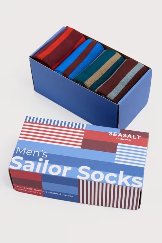 Gift Box of 4 Men’s Sailor Socks