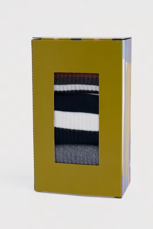 Gift Box of 3 Men’s Cushioned Crew Socks with Organic Cotton