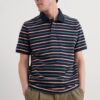 Men's Balefire Striped Polo in Organic Cotton