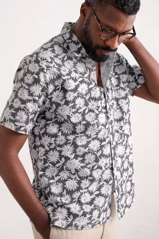 Men's Barque Short-Sleeve Shirt in Organic Cotton